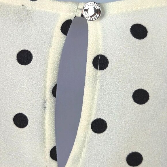 Tommy Hilfiger Harbor Polka Dot Waist Tie Relaxed Fit Womens Top NWOT Sz M - Picture 6 of 8